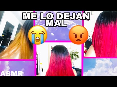 😭ME PINTO EL CABELLO DE ROSA (ME QUEDO MAL) P.1 ASMR