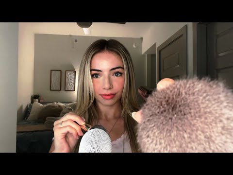 ASMR Brushing Your Face & The Mic