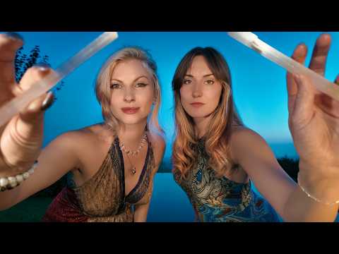 ASMR Reiki Energy Cleansing for Sleep ft @ASMRShortbread  Minimal Talking Hand Movements at Sunset