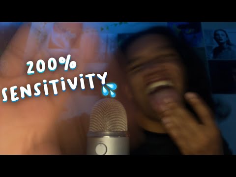ASMR SPIT PAINTING MOUTH SOUNDS AT MAX SENSITIVITY 🎨