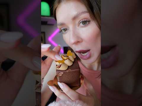 What do we think about this mini cake? 🍊 #mukbang #asmr #asmrfood #eatingsounds #food