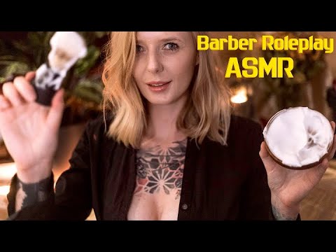 ASMR Men's Shave and Haircut - Barbershop Roleplay