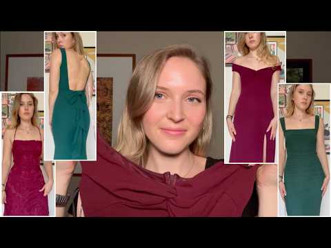 ASMR You Help ME Find the Perfect Wedding Guest Dress (haul & try-on)
