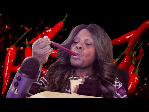 Spicy Passion Fruit Treat ASMR Eating Sounds