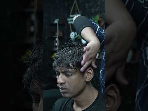 Lady Barber Doing ASMR Satisfying Head Massage #shorts