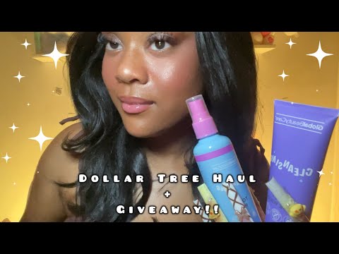 ASMR Dollar Tree Haul + Giveaway 🤍💞🧸