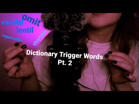 National Dictionary Day 📕 Trigger Words Pt.2 ASMR