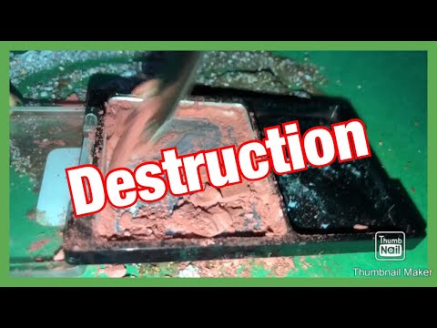 ASMR || Makeup Destruction | Destroying eyeshadow and more!