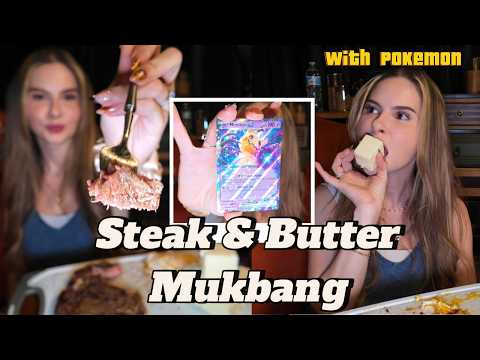 Ribeye Steak, Eggs & Butter Sticks Mukbang 🥩🧈 | My Favorite Comfort Meal