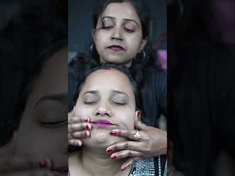Awesome Lady Barber ASMR Head Massage With Behind The scenes #shorts