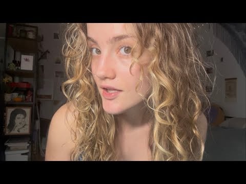 calming positive affirmations on a rainy day w/ bestie 💕 (asmr personal attention grwm)