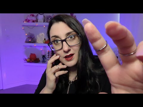 ASMR Word Repetition, Face Poking,  & Hand Movements