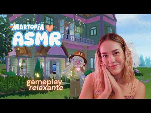 ASMR Jogando Heartopia 🌙🧚🏼 Som de teclado e Voz Suave pra relaxar 😴