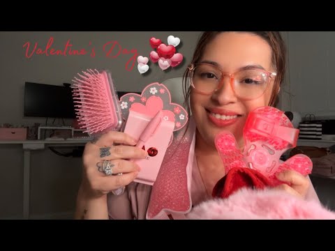 ASMR| Pink 💗 & Red ♥️ Triggers to help you relax- ✨Valentine’s Day Week ✨