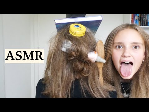 “ASMR” SISTER RUINING MY HAIR! 😱 Fast & Aggressive Triggers, Hair Play, Brushing, Spraying, Tapping