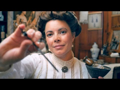 Beard Trim & Shave | ASMR Roleplay, Edwardian Era (skin exam, personal attention, soft spoken)