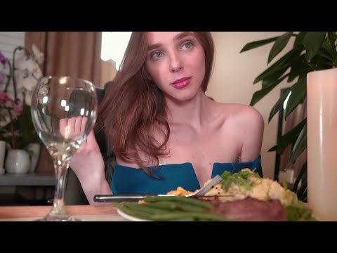 ASMR MUKBANG- 1ST DATE WITH TINDER MATCH ROLEPLAY