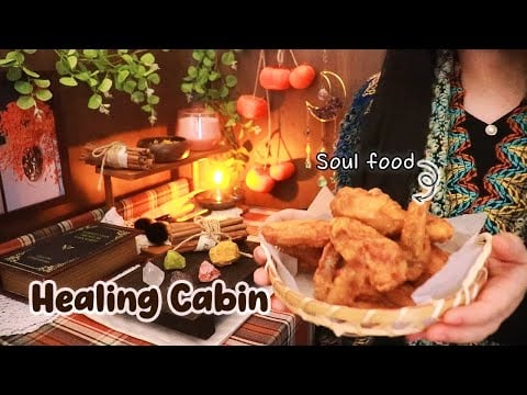 ASMR Healing Cabin🍂 | When you're feeling anxious and depressed🤍