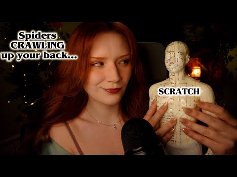 ASMR Acupuncture Doll💆Clicky whisper & Gentle Tapping 💅