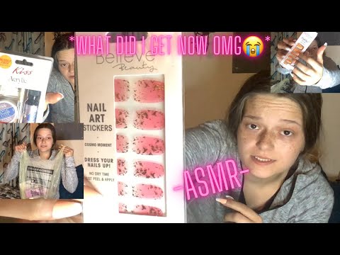 ASMR dollar general shopping haul !! Lots of nail stuff ✨💅 tapping etc