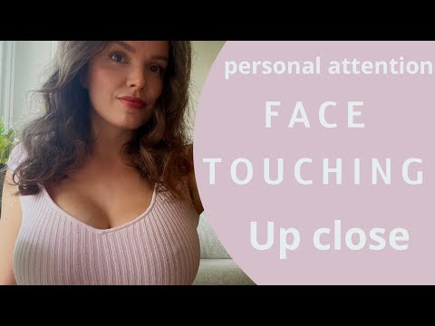 Personal attention ASMR ☁️ Face brushing and touching