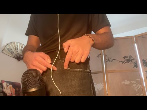 ASMR Relaxing Fabric Scratching on Jeans (minimal talking)