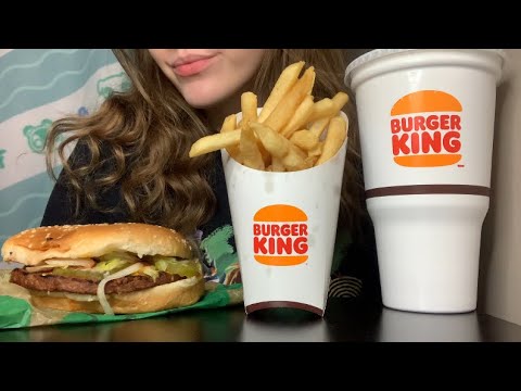 ASMR Vegan Burger King Mukbang