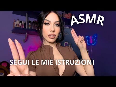 ASMR - SEGUI LE MIE ISTRUZIONI PER DORMIRE, MA METTO DEI FILTRI DAVANTI GLI OCCHI