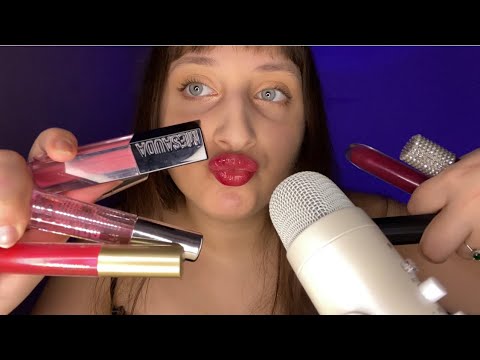 Asmr Lipgloss Application (sticky mouth sounds)