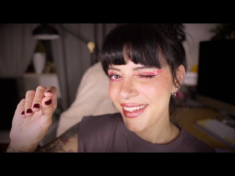 ASMR | Doing Your Dreamy, Sleepy-Time Makeup (No Props + JUST Mouth Sounds) + No Music