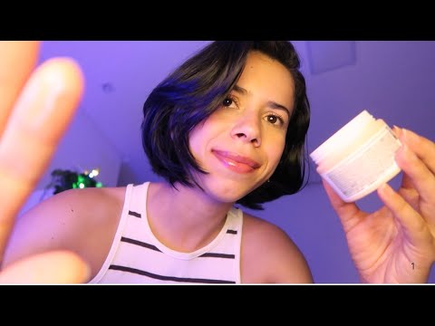ASMR | Skincare noturna e Massagem relaxante 💆🏻‍♀️✨🧴 | SONO IMEDIATO