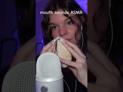 mouth sounds with magical sea shells 🐚 #asmr