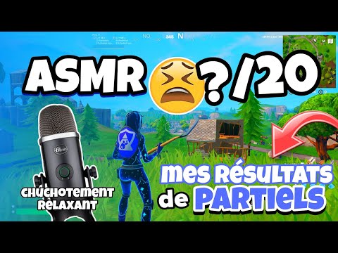 ASMR Français • MES RÉSULTATS DE PARTIELS EXAMEN 😰 (aie...)