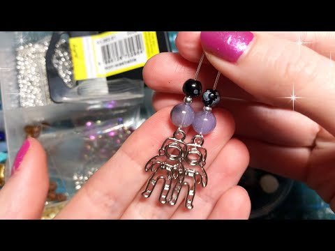 ASMR Making Earrings (Whispered)