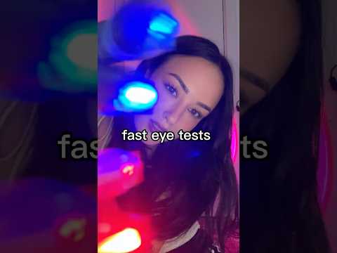 some fast eye tests for you #fastandaggressiveasmr #fastasmr #asmr #lighttriggers #fyp #asmrsounds