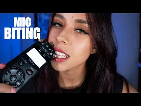 ASMR MORDENDO O MIC - MIC BITING