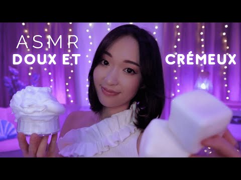 ASMR ☁️ Doux, crémeux et moelleux… pour s’endormir comme sur un nuage (chamallows, crème, mousse...)