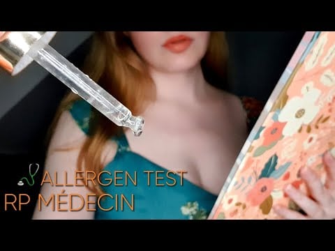 ASMR MÉDECIN ALLERGOLOGUE 👃🌿 Allergen Test