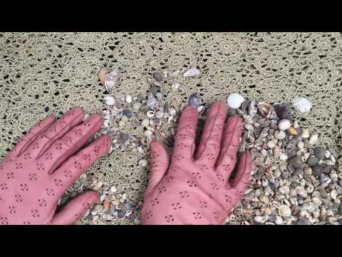 LEATHER GLOVES 🙌  Home made "Beach"🌊  Looking for Shells 👀 [[ASMR]]