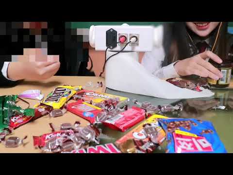 [학교 ASMR]친구랑 학교에서 하는 초콜릿,초콜릿 과자,빼빼로 이팅사운드🍫 | 초콜릿 asmr | Chocolate Eating Soung ASMR | 중학생 ASMR
