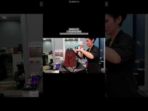 미용실ASMR #뿌리염색 흰머리도 먹으면서 밝게~Hair salon ASMR #Root dye while eating gray hair