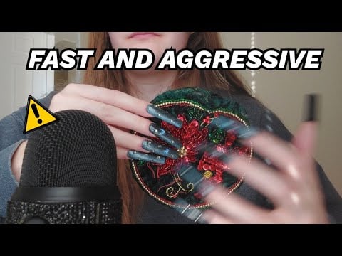 Fast and Aggressive SCRATCHING ASMR (no talking) 