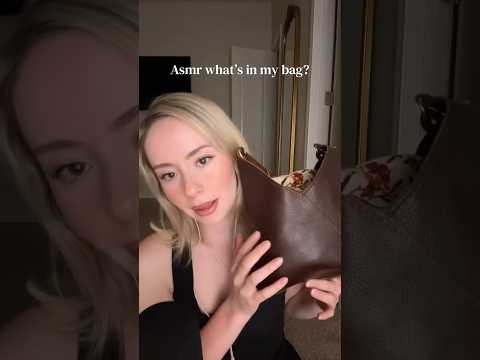 What’s in my bag? 🤗 #asmr #tapping #sleep #asmrsounds
