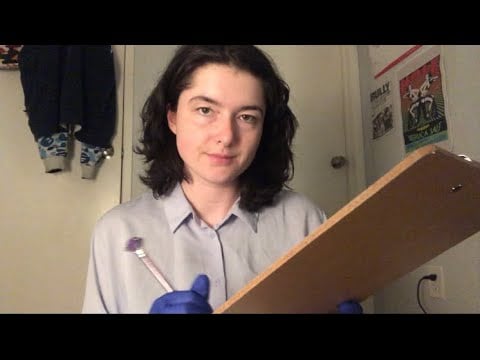 ASMR ~ Cranial Nerve Exam RP (flashlight, glove sounds, tingly personal attention)