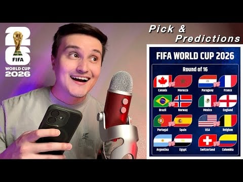 ASMR | 2026 2nd Round FIFA World Cup Picks and Reactions ⚽️💤
