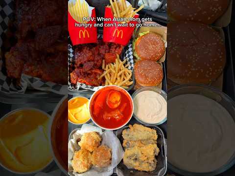 When Asian mom gets hungry and can’t wait to go home… #food #eating #mcdonalds #asmr #burger