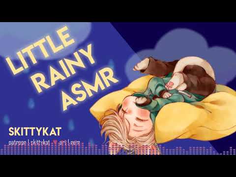 ⛈️ ASMR || Rainy Cuddles with Soft Mommy ~ comfort, headpats, scritchies, rolling thunder