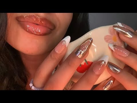 ASMR~ WET MOUTH SOUNDS + TAPPING (100% SENSITIVITY) 
