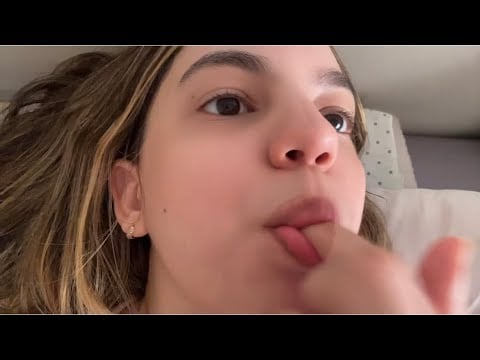 ASMR SPIT PAINTING E LENS LICKING