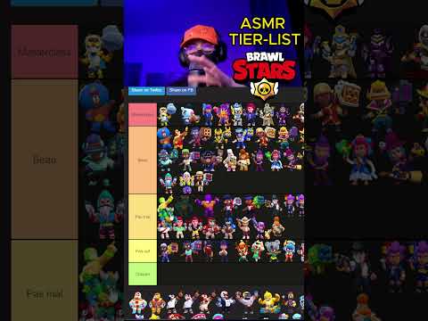 ASMR TIER-LIST SUR BRAWL STARS ! 😴 #asmr  #brawlstarsgame #gaming #brawlstars #gamergirl #humor